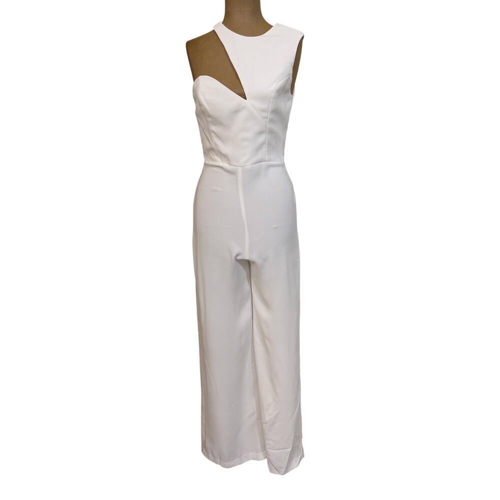 Amanda Uprichard X Revolve Gilda Jumpsuit Ivory White size XS - Picture 5 of 10